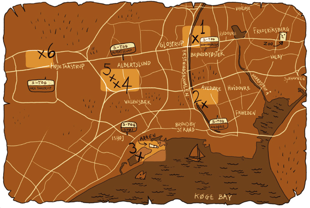 mapa del tesoro dambo copenhague